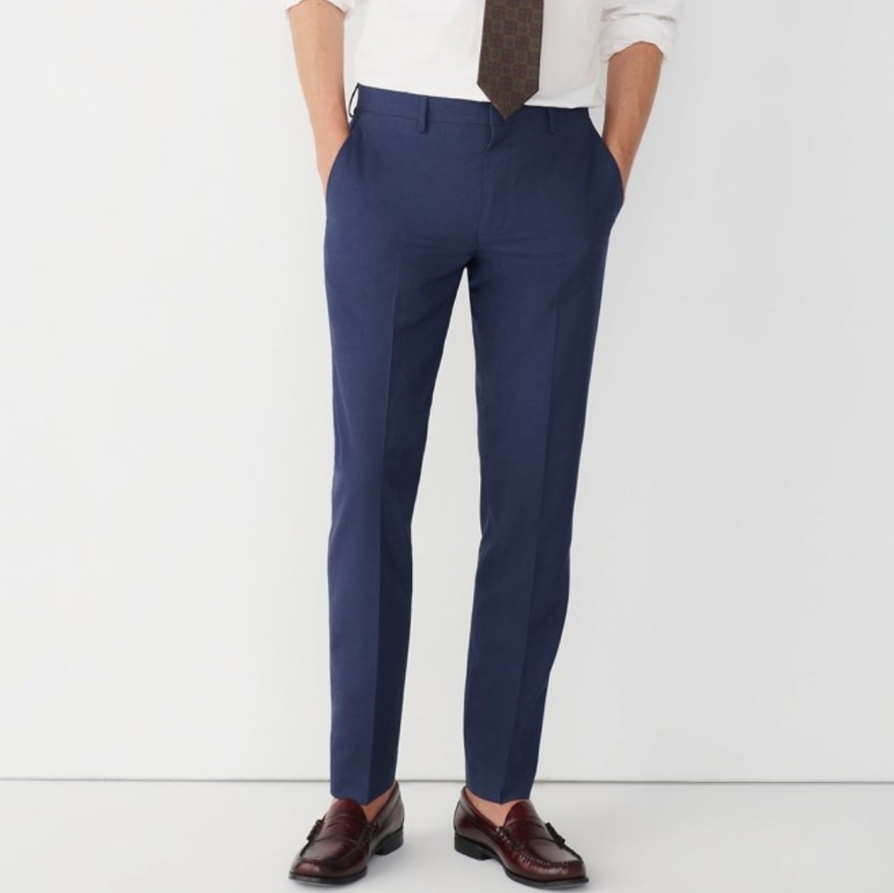 J. Crew Ludlow Traveler Suit Pant In Italian Wool